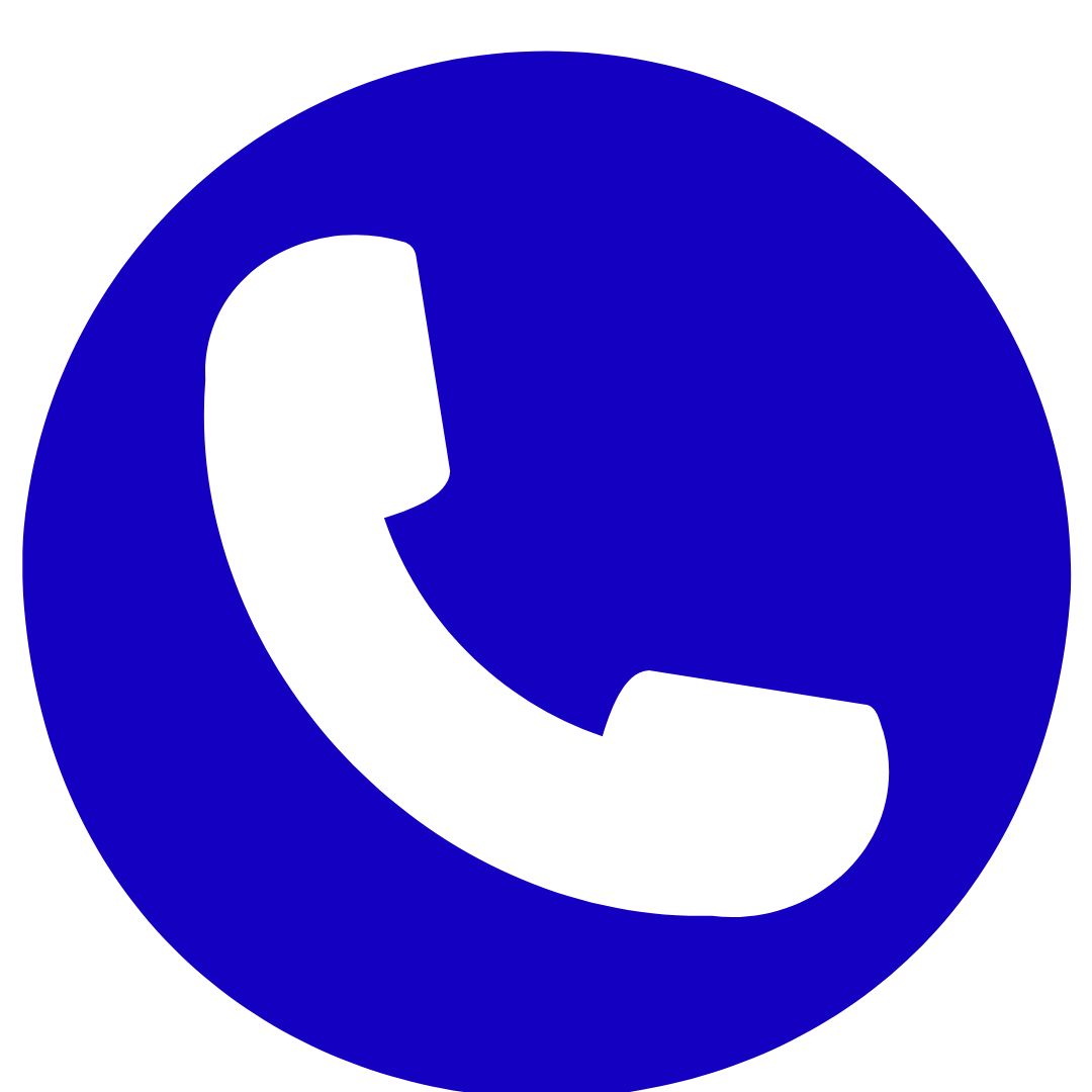 A blue phone